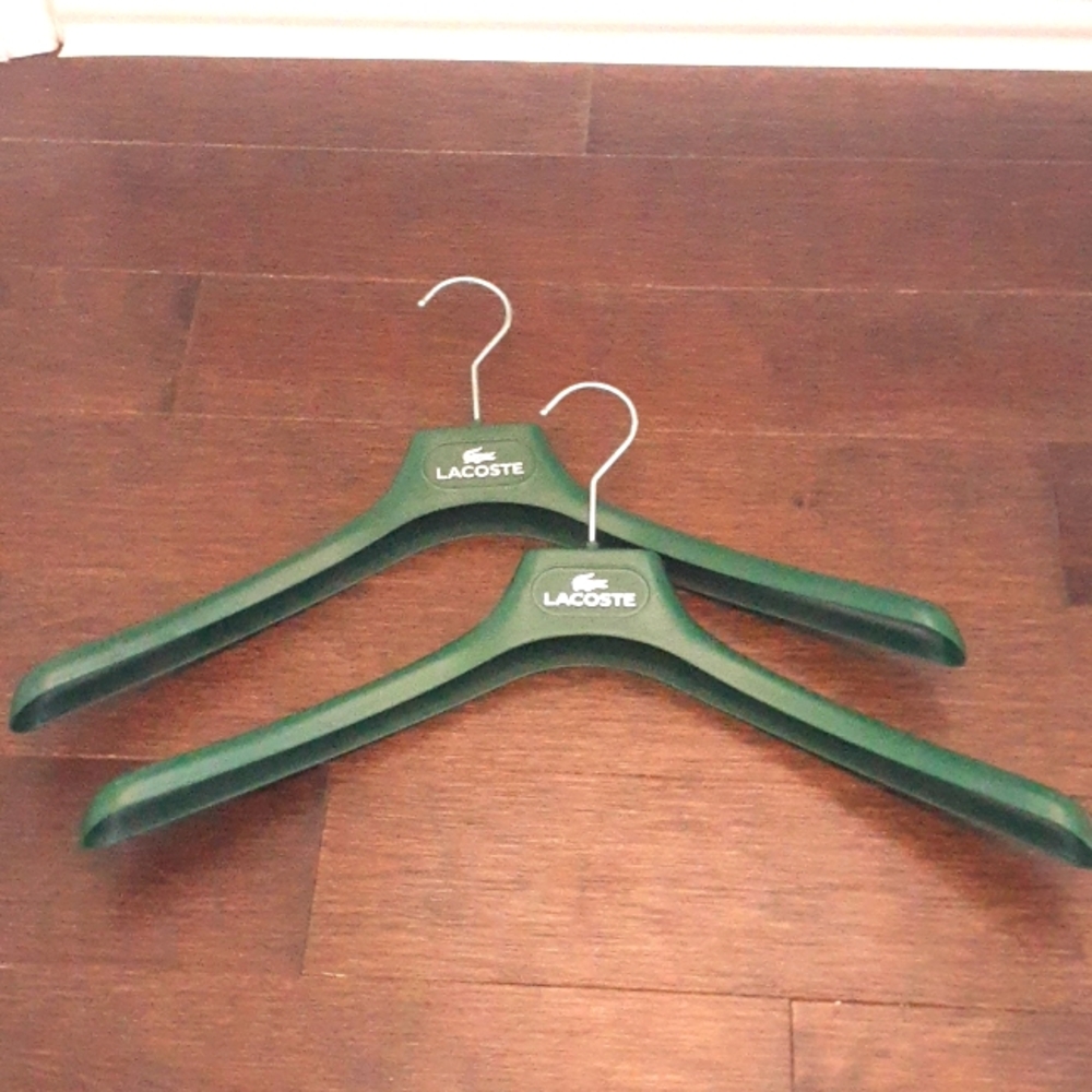 ! Pair of vintage Lacoste coat / shirt hangers